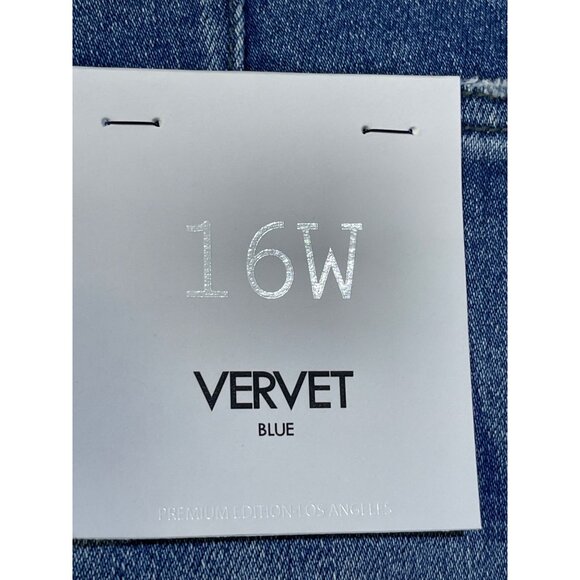 Vervet Blue Womens  Size 16W Cortney Stretch Mom Shorts - Picture 7 of 9